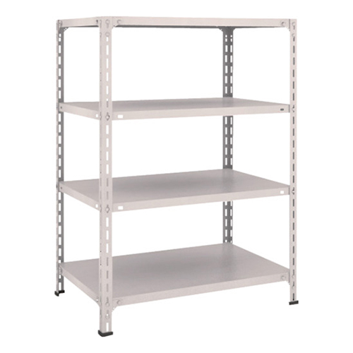 ＴＲＵＳＣＯ スチールラック 軽量棚開放型 875×600×1200mm 4段 ネオグレー 43W14