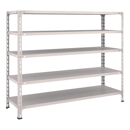 ＴＲＵＳＣＯ スチールラック 軽量棚開放型 1500×450×1200mm 5段 ネオグレー 45X15