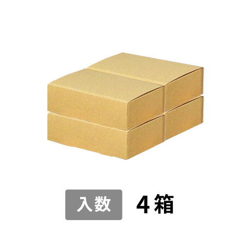 【宅配60サイズ】小箱ぴったり梱包用ダンボール箱［NE-28・4箱］（210×154×98mm）3mm B/F C5×C5