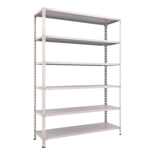 ＴＲＵＳＣＯ スチールラック 軽量棚開放型 1500×450×2100mm 6段 ネオグレー 75X16