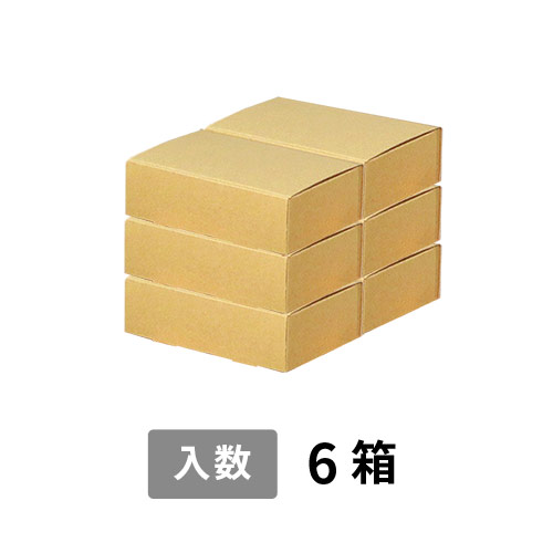 【宅配60サイズ】小箱ぴったり梱包用ダンボール箱［NE-28・6箱］（210×154×142mm）3mm B/F C5×C5