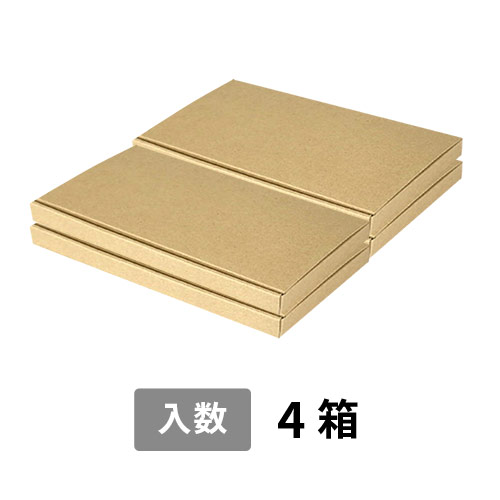 【宅配60サイズ】小箱ぴったり梱包用ダンボール箱［NE-38・4箱］（242×241×58mm）5mm A/F 白C5×C5