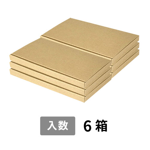 【宅配80サイズ】小箱ぴったり梱包用ダンボール箱［NE-38・6箱］（242×241×82mm）5mm A/F 白C5×C5