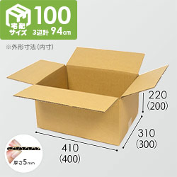 【宅配100サイズ】定番段ボール箱（DA006)
