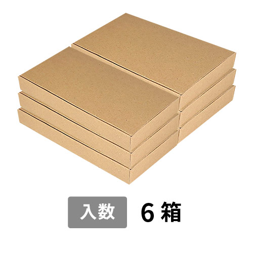 【宅配80サイズ】小箱ぴったり梱包用ダンボール箱［NE-38-H29・6箱］（242×241×97mm）3mm B/F C5×C5