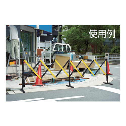 光 プラスチック製伸縮フェンス 500×3000×930mm KPFS94