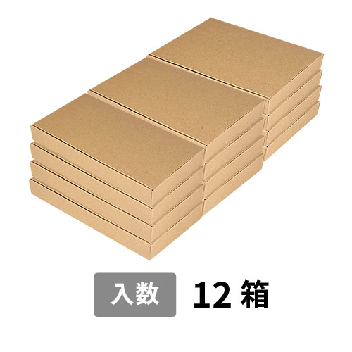 【宅配80サイズ】小箱ぴったり梱包用ダンボール箱［NE-38-H29・12箱］（358×241×126mm）3mm B/F C120×C120