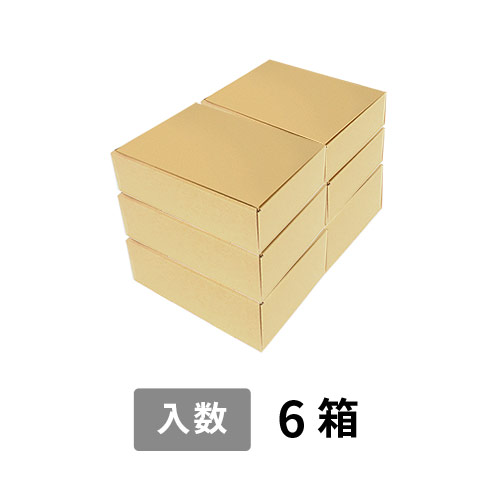 【宅配80サイズ】小箱ぴったり梱包用ダンボール箱［NE-41・6箱］（312×210×202mm）8mm W/F C5×C5