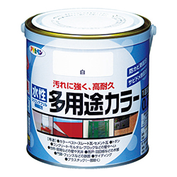 アサヒペン 水性多用途カラー 0.7L 白 460714