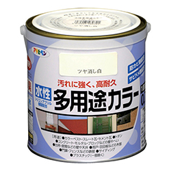 アサヒペン 水性多用途カラー 0.7L ツヤ消し白 460721