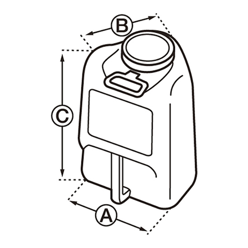 緑十字 防災用品 消火投水 8L レッド 380314
