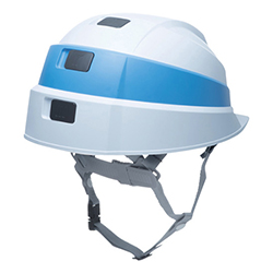 ＤＩＣ 折りたたみヘルメット ＩＺＡＮＯ２ ホワイト/ブルーライン IZANO2AA21WBKP