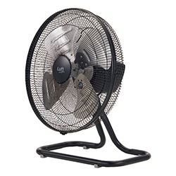 【廃番商品】ＴＲＵＳＣＯ 全閉式工場扇ルフトハーフェン据え置きタイプ アルミハネ ブラック TFLHA45ABK