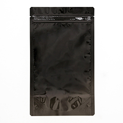 セイニチ ラミジップ アルミ黒  チャック付きスタンド袋（140×200×底マチ41mm)