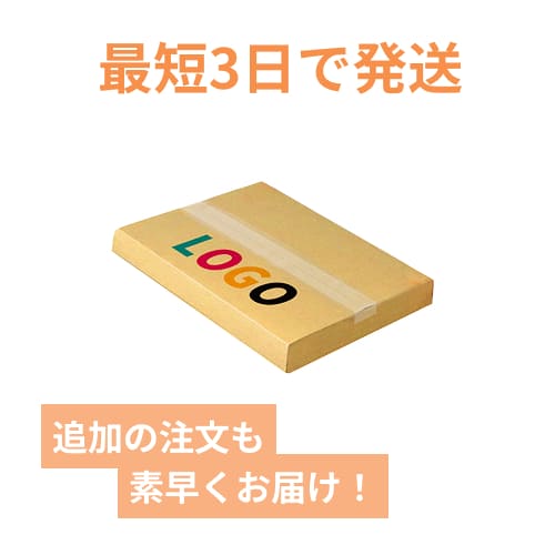 【ロゴ印刷・フルカラー】厚さ1〜4cm変更可・ヤッコ型ケース（A4サイズ）