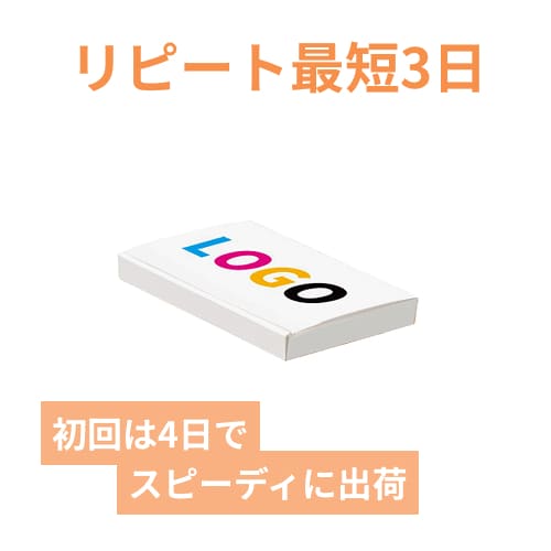 【ロゴ印刷・フルカラー】厚さ2cm・N式ケース（白・A6サイズ）