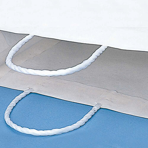 手提げ紙袋（白・口折丸紐・幅150×マチ80×高さ165mm）