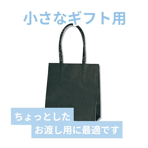 手提げ紙袋（黒・口折丸紐・幅150×マチ80×高さ165mm）