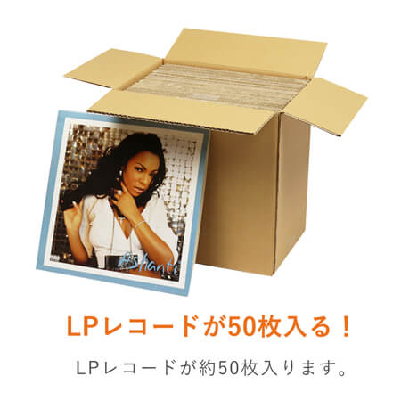 【宅配100サイズ】LPレコード50枚用