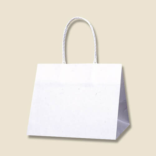 手提げ紙袋（白・口折丸紐・幅250×マチ190×高さ210mm）