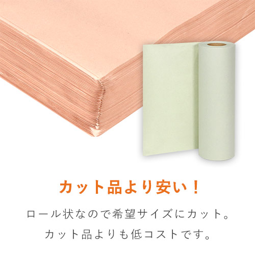 ボーガスペーパー ロール（320mm×50m・51.2g/ｍ2・ミシン目入・グリーン）