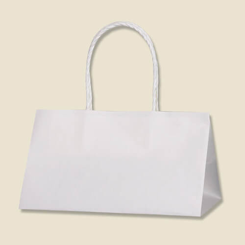 手提げ紙袋（口折丸紐・白・幅250×マチ150×高150mm)