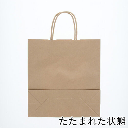 手提げ紙袋（茶・丸紐・幅260×マチ100×高さ280mm）