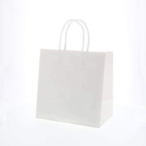 手提げ紙袋（白・口折丸紐・幅260×マチ160×高さ265mm）