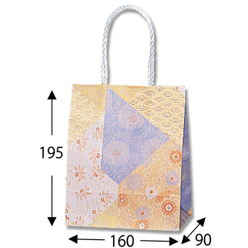 手提げ紙袋（ツヅレ・口折丸紐・幅160×マチ90×高さ195mm）