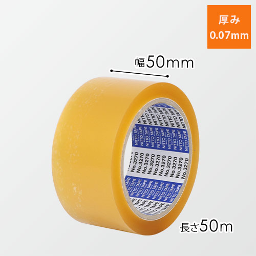 日東電工 ダンプロンテープ No.3270 透明 50mm×50m 327050TM