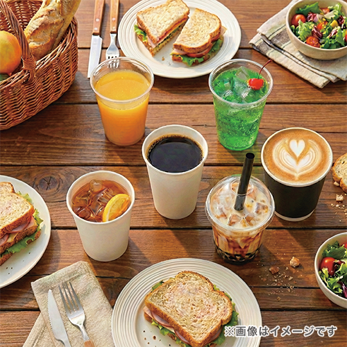 断熱 エンボス 紙コップ 白ムジ 8オンス・260ml