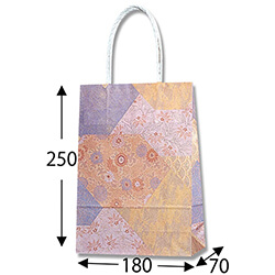 手提げ紙袋（ツヅレ・口折丸紐・幅180×マチ70×高さ250mm）
