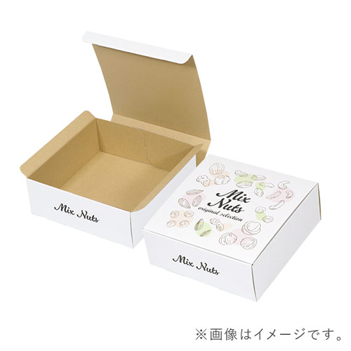 【ロゴ印刷・フルカラー・表面印刷】宅配60サイズ・ ダンボール箱（白・A5サイズ）
