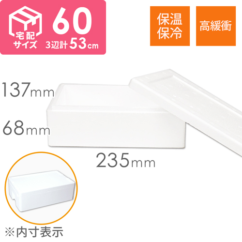 【宅配60サイズ】発泡スチロール箱