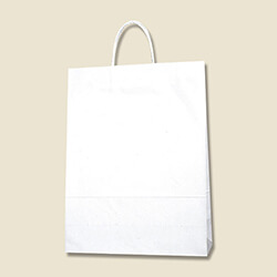 手提げ紙袋（白・口折丸紐・幅380×マチ150×高さ500mm）