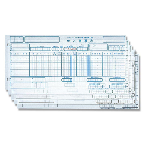 チェーンストア統一伝票 仕入手書き用1型 C-BH25  商品コード欄:13桁 100セット/1箱