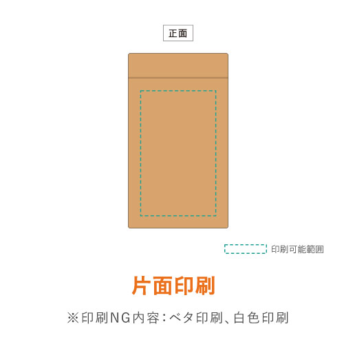 【ワンポイント印刷・フルカラー・片面印刷】セイニチ ラミジップ クラフト チャック付きスタンド袋（120×180×底マチ35mm）
