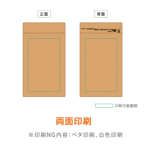 【ワンポイント印刷・フルカラー・両面印刷】セイニチ ラミジップ クラフト チャック付きスタンド袋（120×180×底マチ35mm）
