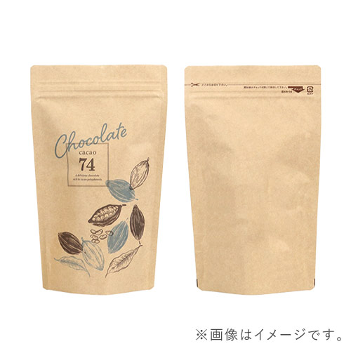 【ワンポイント印刷・フルカラー・片面印刷】セイニチ ラミジップ クラフト チャック付き平袋（140×140mm）
