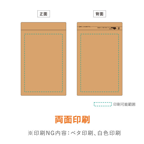 【ワンポイント印刷・フルカラー・両面印刷】セイニチ ラミジップ クラフト チャック付きスタンド袋（180×260×底マチ53mm）