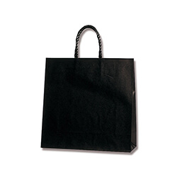 手提げ紙袋（黒・口折丸紐・幅320×マチ115×高さ320mm）