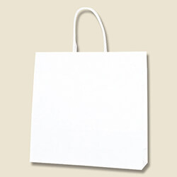 手提げ紙袋（口折丸紐・白・幅320×マチ115×高320mm）