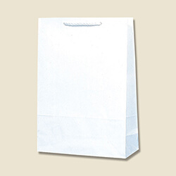 手提げ紙袋（白・口折PP紐・幅380×マチ150×高さ520mm）