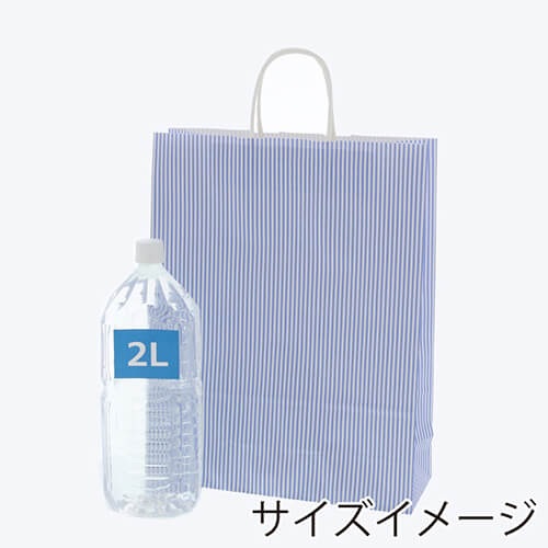 手提げ紙袋（モノストライプ・丸紐・幅320×マチ115×高さ410mm）