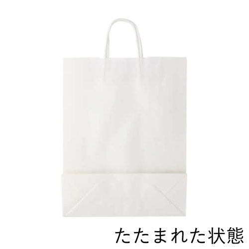 手提げ紙袋（白・丸紐・幅320×マチ115×高さ410mm）