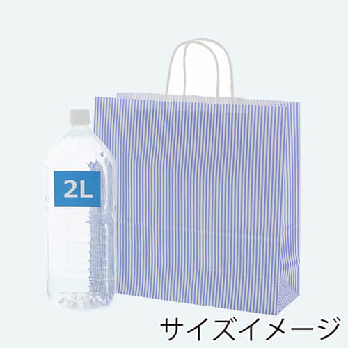手提げ紙袋（モノストライプ・丸紐・幅320×マチ115×高さ310mm）
