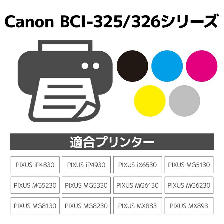キヤノン Canon BCI-326M マゼンタ 互換 リサイクルインクカートリッジ
