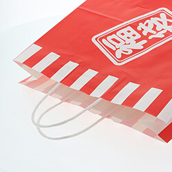 手提げ紙袋（福袋　紅白・丸紐・幅320×マチ115×高さ310mm）