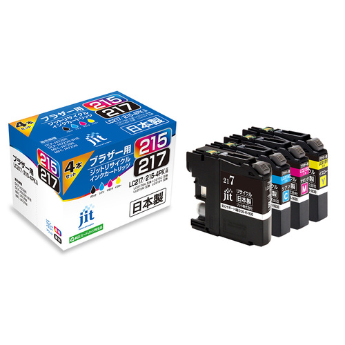 ブラザー brother LC217/215-4PK 4色セット 互換 リサイクルインクカートリッジ
