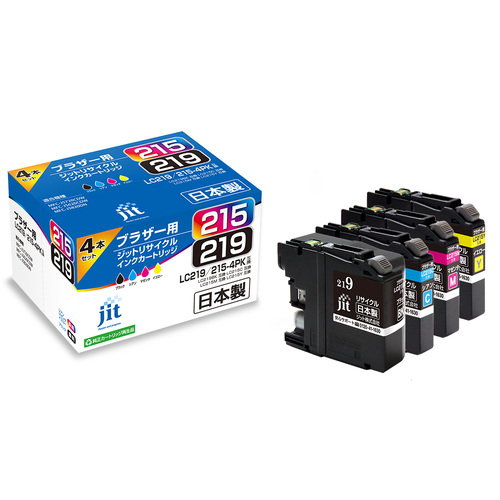 ブラザー brother LC219/215-4PK 4色セット 互換 リサイクルインクカートリッジ